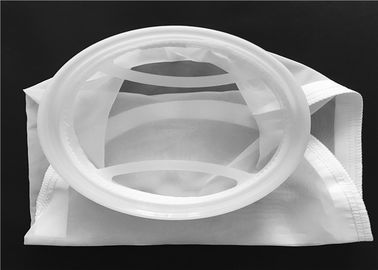 China Kundengebundene Form-Mikrometer-Nylonmaschen-Filtertüte-weiße Farbe für Harz-Presse-Maschine fournisseur