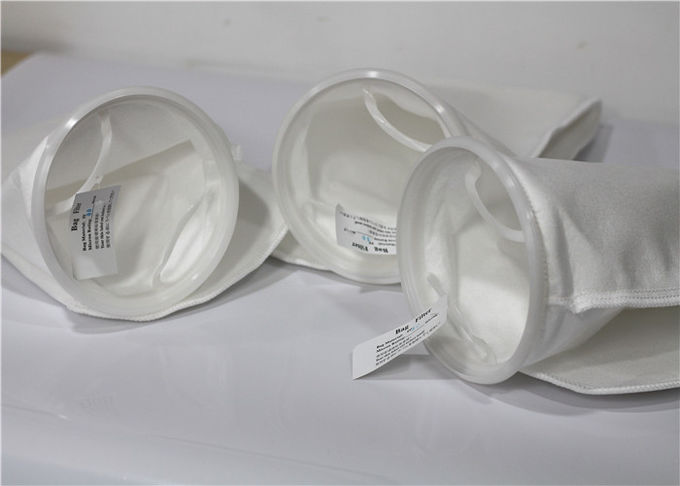 100 300 Mikrometer-Nahrungsmittelgrad-Gewebe-Nylonfiltertüte-weiße Farbposten-Hitze-Einstellung